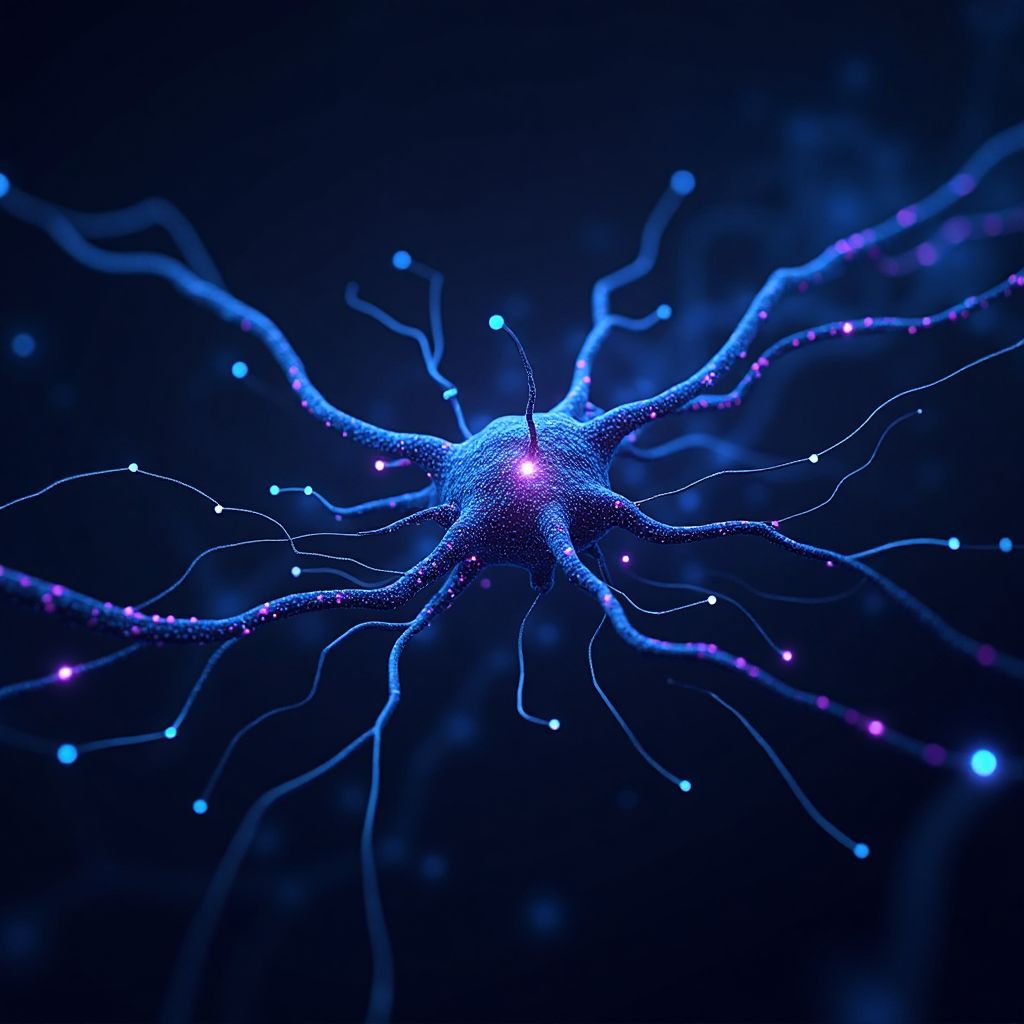 Sfondo astratto di intelligenza artificiale